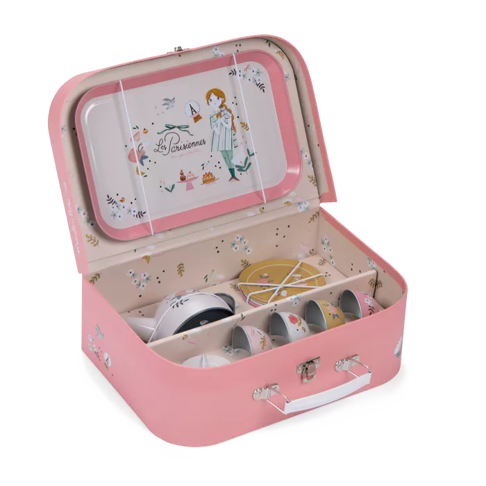 Valise dinette thé métal - Les Parisiennes