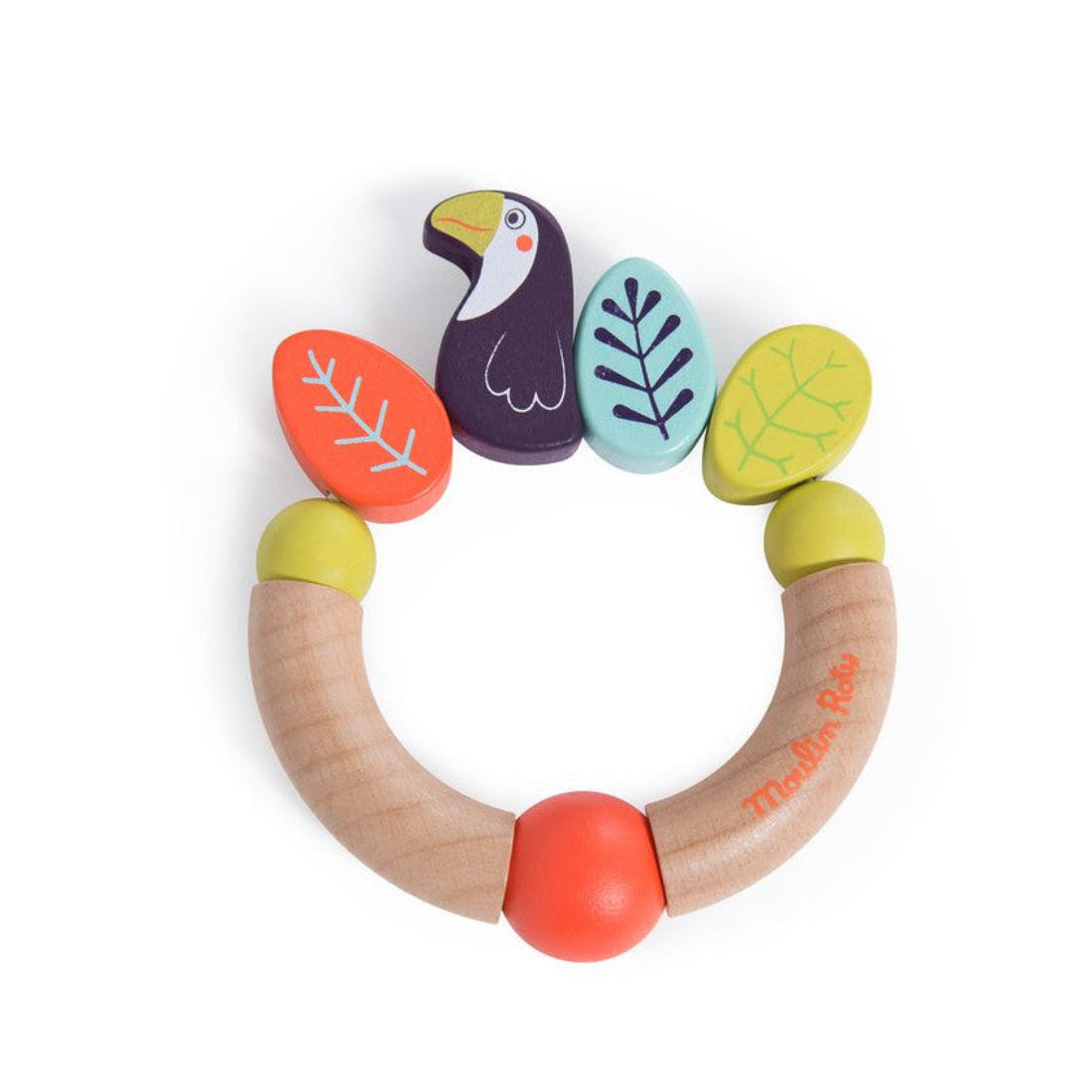 Hochet bois toucan - Dans la jungle - Moulin Roty