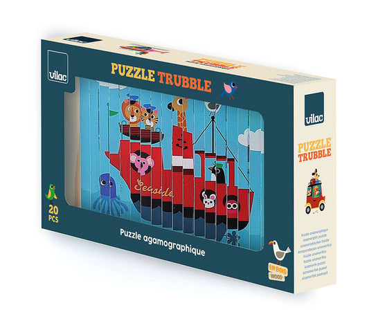 Coffret de 4 puzzles 4D, les transports - Ingela P.Arrhenius